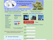 Tablet Screenshot of ectreeservice.com